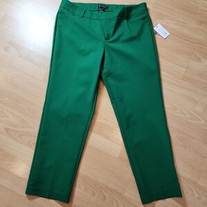 NWT Eloquii Green Pants Stretch Waist Women's Size 14